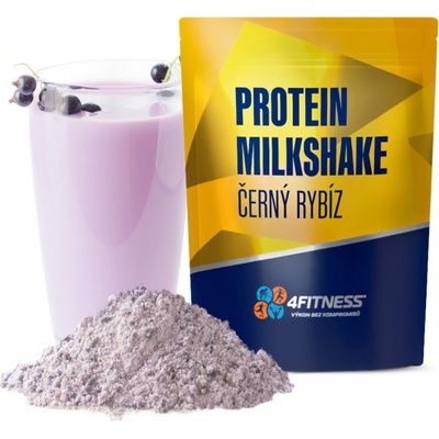 4Fitness Protein Milkshake černý rybíz 1 kg
