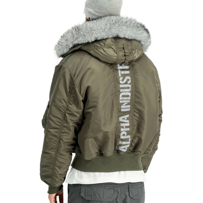 Alpha Industries 45P Hooded Custom mood olive zelená