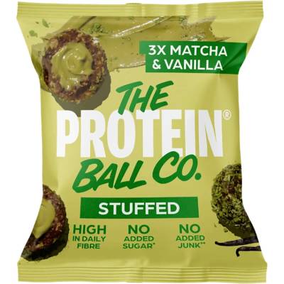 The Protein Ball Co PROTEIN plněné kuličky Matcha a vanilka 3 x 12 g