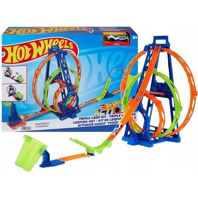 Mattel Hot Wheels Trojitá smyčka s 1 autíčkem