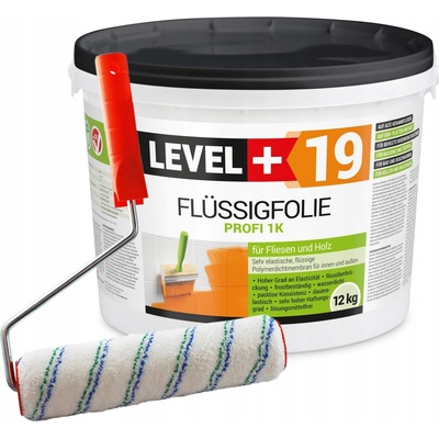 LEVEL+ Fólie 12kg Na balkon, terasu, OSB L+19 + malířský váleček