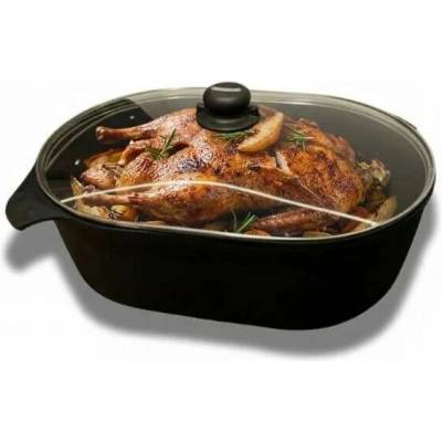 Titanový super pekáč 40×28 cm Proficookware PURE s keramickým povrchem a skleněným víkem