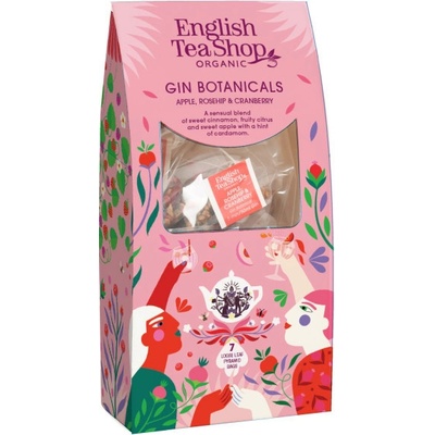 English Tea Shop Bylinky do Ginu jablko šípek a brusinky 7 pyramidek