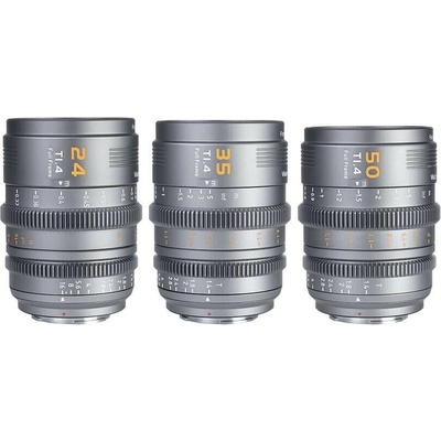 SIRUI Vision Prime 1 Series 24mm / 35mm / 50mm T1.4 Kit E mount (Z/RF/L Interchangable Mount) BLK