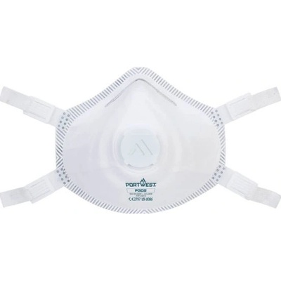 PortWest respirátor FFP3 Premium bílá