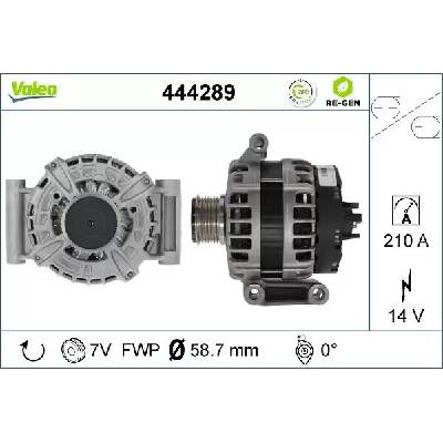 VALEO Alternátor VALEO RE-GEN REMANUFACTURED VA 444289