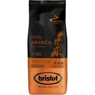 Bristot 100% Arabica Espresso Delicato mletá 250 g