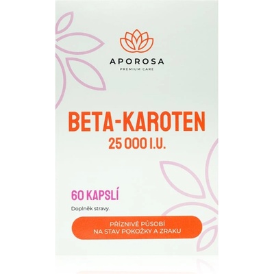 Aporosa Beta karotén 25 000 IU kapsuly zrak a pokožka 60 kapsúl