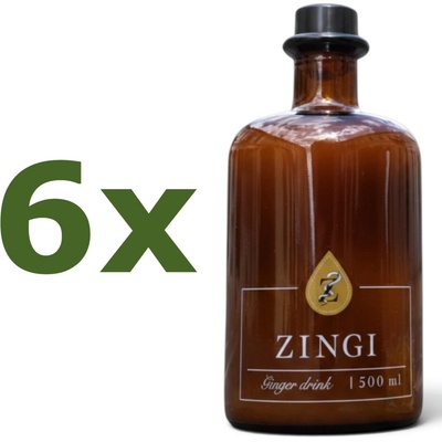ZINGI zázvorový nealkoholický nápoj 6 x 500 ml