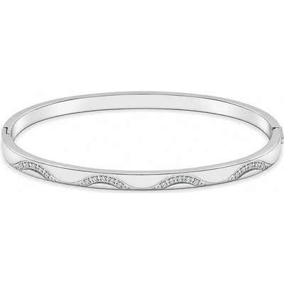Victoria Filippi Stainless Steel Pevný bangle náramek Laura chirurgická ocel NR2397-A1196 Stříbrná
