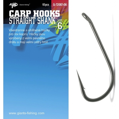 Giants Fishing S Očkem Straight Shank vel.2 10 ks
