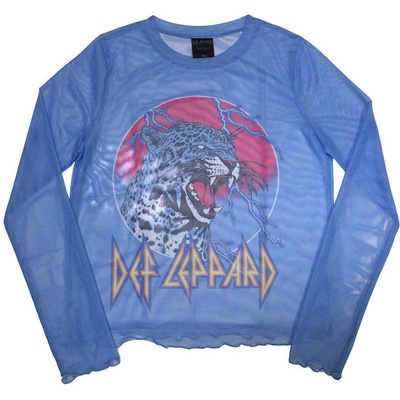 Def Leppard Lightning Leopard Mesh modrá