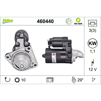 VALEO Startér VALEO RE-GEN REMANUFACTURED VA 460440