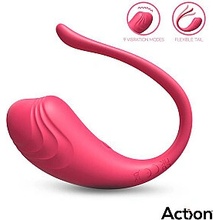 Action Luvia Vibrating Egg with Remote Control Pink, vibrační vajíčko s ovladačem