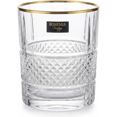 BOHEMIA PRESTIGE BOHEMIA PRESTIGE ELEGANTE GOLD POHÁR NA WHISKY 6 x 340 ml