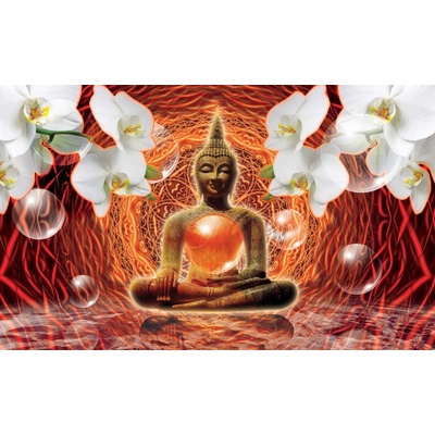 Preinterier FT4941 Fototapeta na stenu 3D Budha vlies 416cm x 254cm