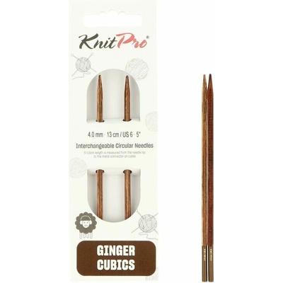 KnitPro Ginger Cubics 13cm 4mm