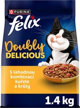 Felix Doubly Delicious Adult kuře a krůta 1,4 kg
