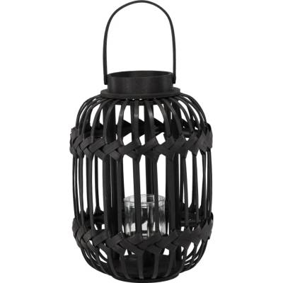 Pro-Tech shop Lampáš kovový so sklenenou vložkou 38/51cm čierny 66893