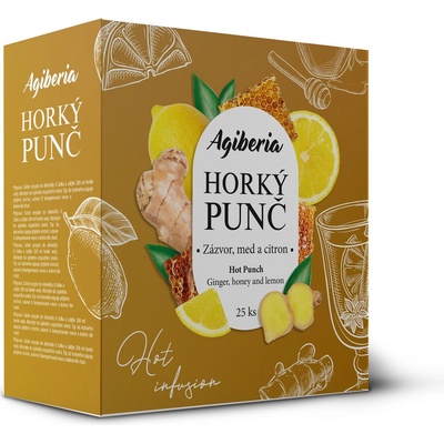 AGIBERIA horúci punč zázvor med 25 x 20 g