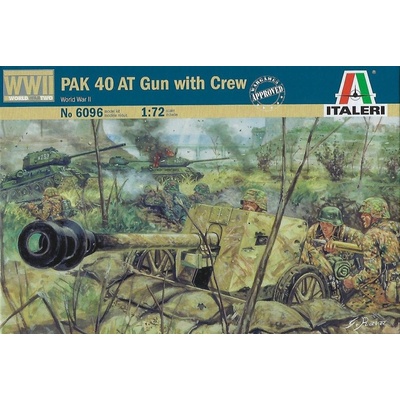 Corfix Model Kit 6096 WWII GERMAN PAK40 AT GUN & CREW 1:72