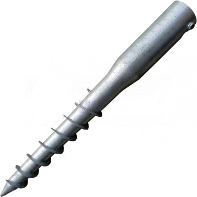 Zemní vrut kruhový 68x1000 mm – na pergoly a ploty (bez betonování) – Hledejceny.cz