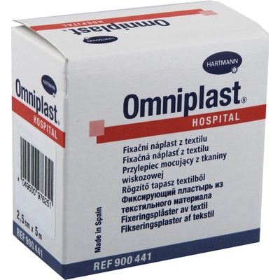 Omniplast textilní náplast cívka 2,5 cm x 5 m 1 ks – Hledejceny.cz