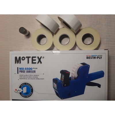 Jednořádkové etiketovací kleště MOTEX MX 5500 - STARTOVACÍ SADA