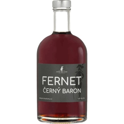 Fernet Černý Baron 40% 0,5 l (holá láhev)