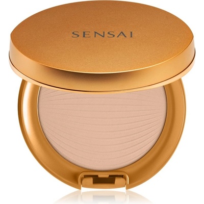 Sensai Silky Bronze Natural Veil Compact kompaktní pudrový make-up pro rozjasnění a vyhlazení pleti SC02 Natural 8,5 g