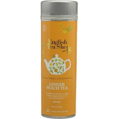 English Tea Shop Černý čaj zázvor a broskev 15 pyramidek