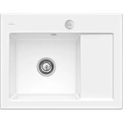 Villeroy & Boch Subway 45 Keramický dřez 650x510 mm, CeramicPlus, Snow White