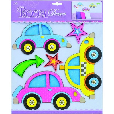 NELLYS NELLYS Ná dekorace na stěnu 70x100 cm - Princezna - Decor Room Dětské prostorové samolepky na zeď - auta – Hledejceny.cz