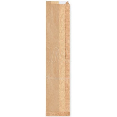 Wimex Papierové vrecko s okienkom 8cm 12+5 x 59 cm `Baguette` (1000 ks)