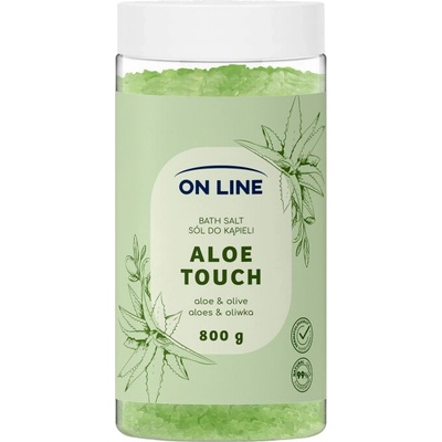 On line sůl do koupele Aloe vera a olivový olej 800 g – Hledejceny.cz