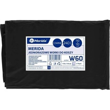 Merida Vrecia na odpadky LDPE 50µm 240 l čierne 10ks/b W60