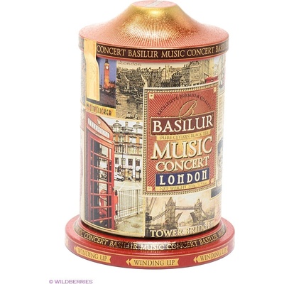 Basilur hracia plechovka London čierny čaj 100 g