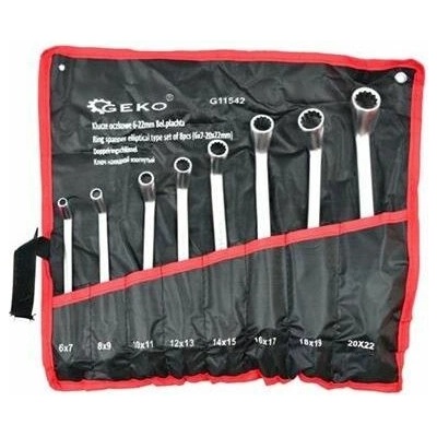 Geko Kľúče očkové vyhnuté 8ks 6 - 22mm G11542