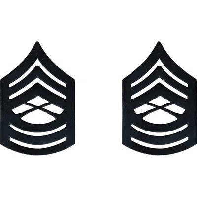Armáda U.S. Odznak hodnostní USMC MSgt. E8 ČERNÝ