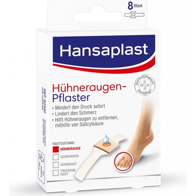 HANSAPLAST náplasť na kurie oká 8 ks