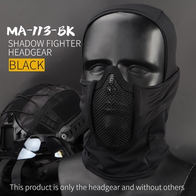 WoSporT WST kukla SHADOW s ochrannou mriežkou Čierna