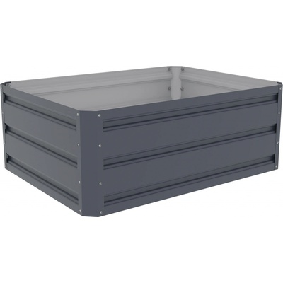 Rojaplast Vyvýšený záhon GB-B 80 x 60 x 30 cm plechový šedý