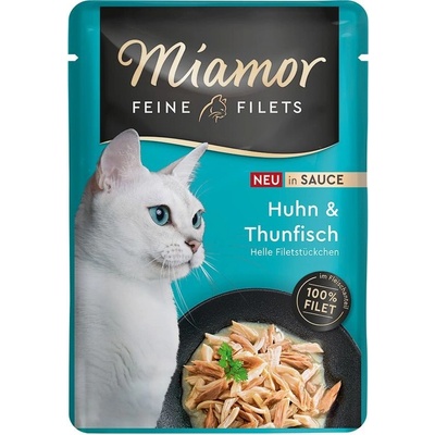 MIAMOR Feine Filets kuře a tuňák v omáčce 100 g