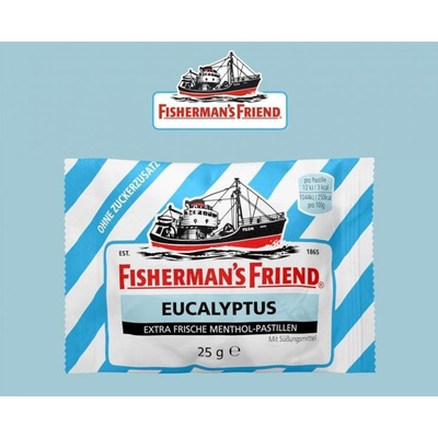 Fishermans Friend bonbóny dia eukalyptové modré 25 g