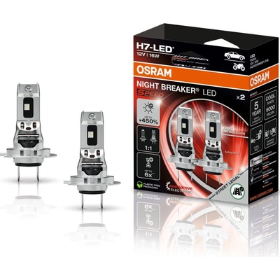 OSRAM NIGHT BREAKER LED SPEED 450 H7 homologované LED autožárovky, kompaktní verze, balení 2 ks