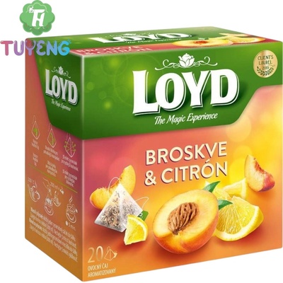 Loyd čaj pyramida broskve a citron 20 x 2 g