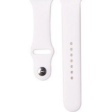 DEVIA řemínek pro Apple Watch 41mm / 40mm / 38mm - silikonový - bílý; 324864