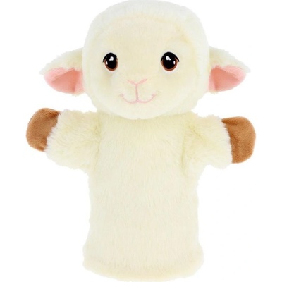 Keel Toys Keeleco plyšový maňásek na ruku eko 27 cm Ovečka