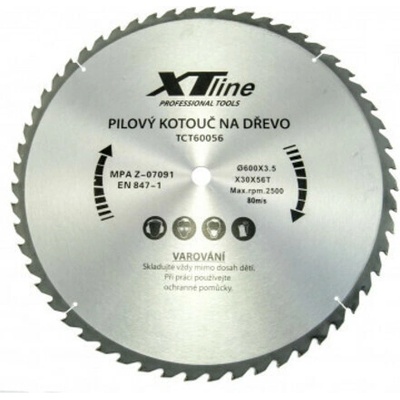 XTline Kotúč pílový s SK plátmi na drevo 305x30mm/60 zubov