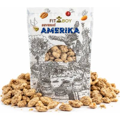 FITBOY Mandle v karamele s arašidovým maslom 500 g